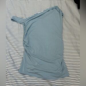 Princess Polly Light Blue One-Shoulder Camisole